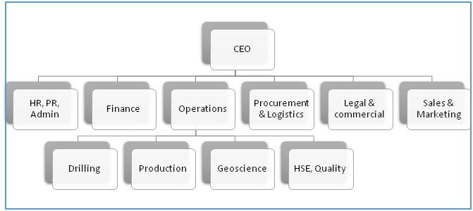 Organization Chart E&P Company