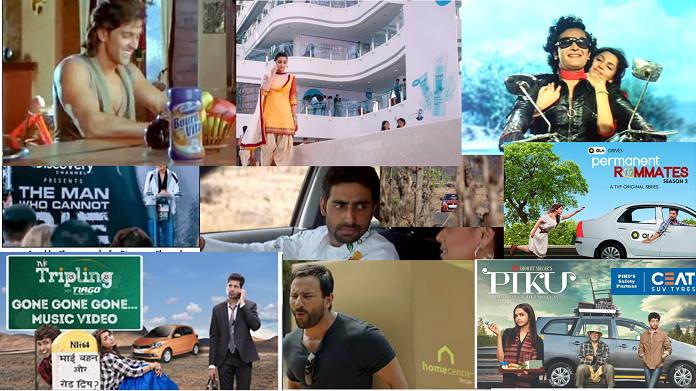 Product Placements in Bollywood movies